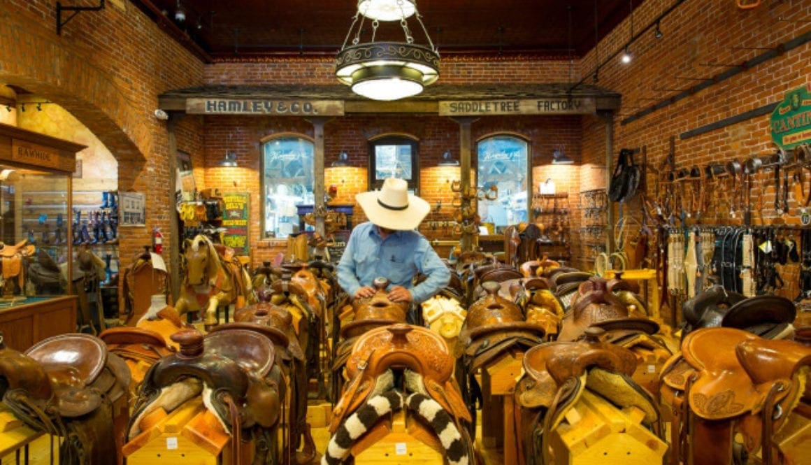 Hamleys, a leather goods and Western wear shop, Cafe and Restaurant in downtown Pendleton, Oregon