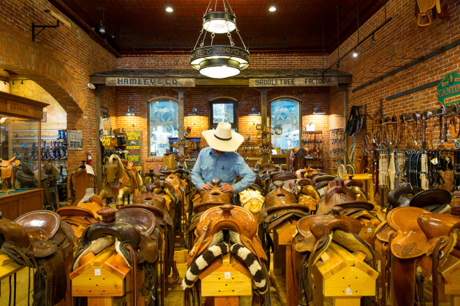 Hamleys, a leather goods and Western wear shop, Cafe and Restaurant in downtown Pendleton, Oregon