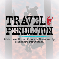 Click to Download Our Visitor Guide Travel Pendleton Logo on image background