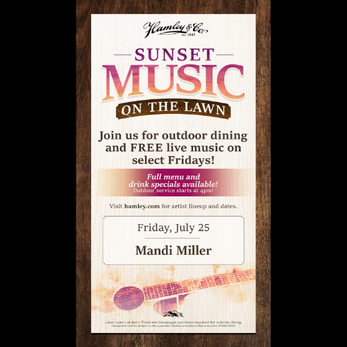 Hamley & Co Sunset MOTL July 25 Hamley & Co Sunset MOTL July 25
